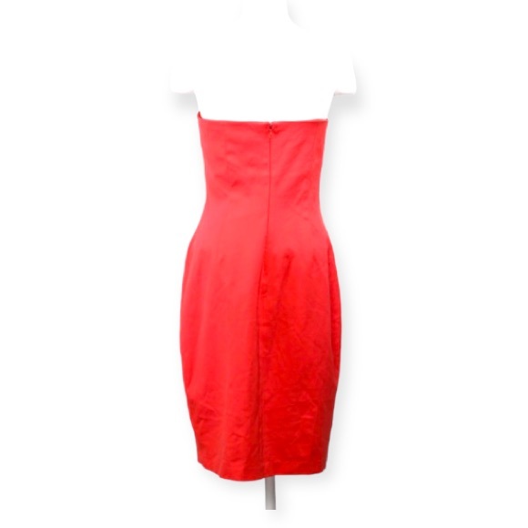 Cache Red Strapless Cocktail Dress Size 8 - Picture 8 of 16